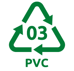 PVC - 塑膠材質回收辨識碼 3 號