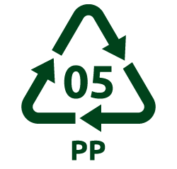 PP - 塑膠材質回收辨識碼 5 號